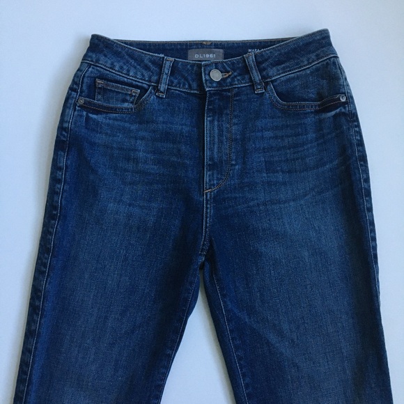 DL1961 Mara Ankle High Rise Straight Alva Instasculpt Vintage Denim Jeans Sz 26 - Picture 5 of 17